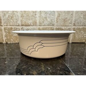 RARE Corning Ware Classic Elegance DECO Blue Stripe Casserole Dish No Lid 1.5 L